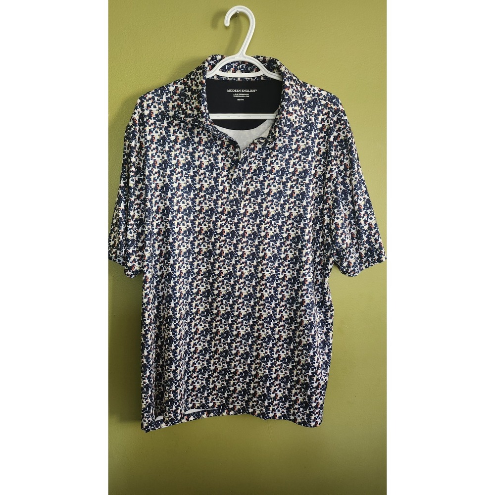 MODERN ENGLISH 4 FLEX TECHNOLOGY Men's Shirt‎ Size XXL   SHORT SLEEVE
